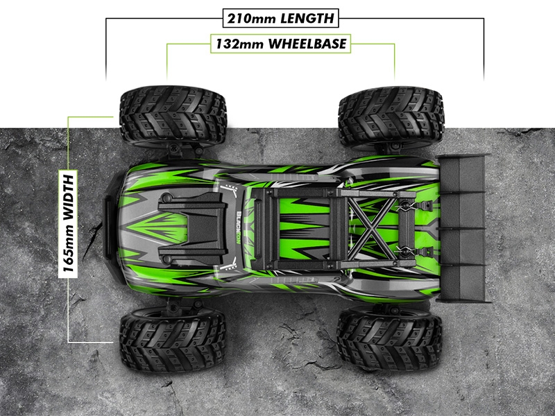 Blackzon Spryte ST 1:20 4wd Electric Monster Truck - Green (540305)