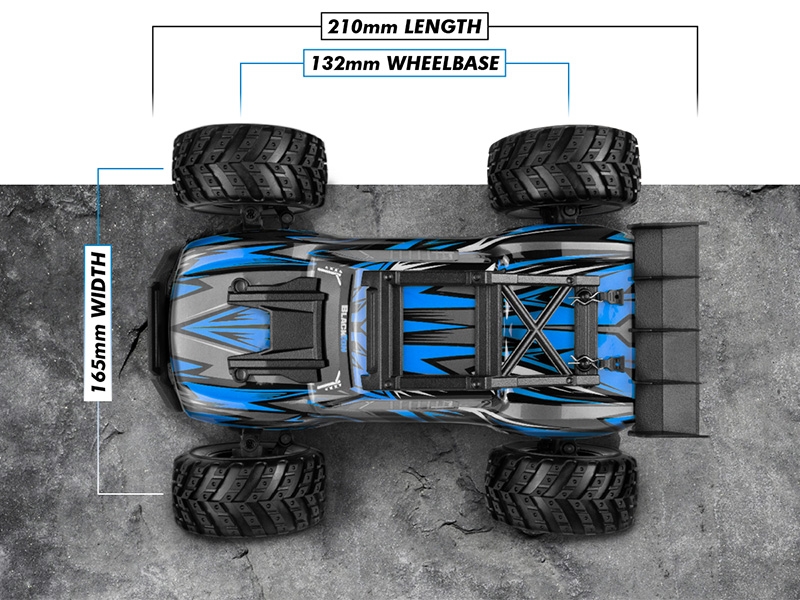 Blackzon Spryte ST 1:20 4wd Electric Monster Truck - Blue (540306)