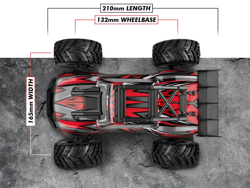 Blackzon Spryte ST 1:20 4wd Electric Monster Truck - Red (540307)
