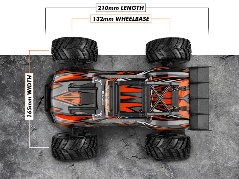 Blackzon Spryte ST 1:20 4wd Electric Stadium Truck - Orange (540308)