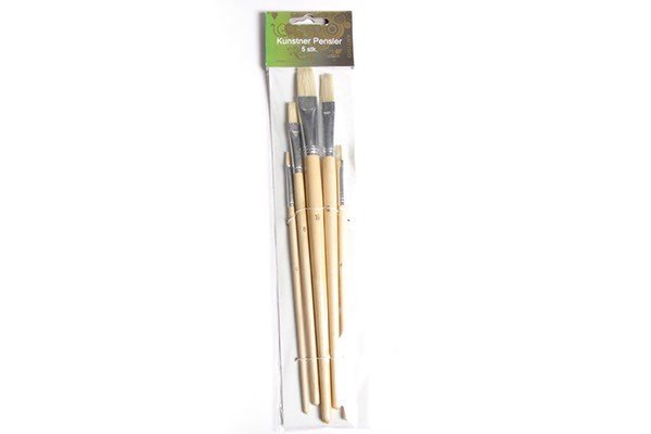 Artino Artist Brush Set Natural Handle 5pcs (561821)