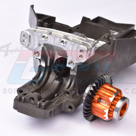 GPM Racing Traxxas X-Maxx, XRT Medium Carbon Steel 32/10T Front &amp; Rear Differential Set (XRT1032TS-BK)