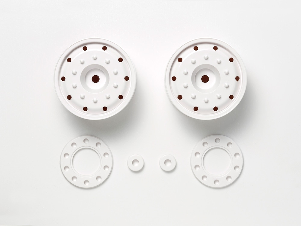 Tamiya Truck Wheels 30mm/Hex/White x2 ( THC 56543)