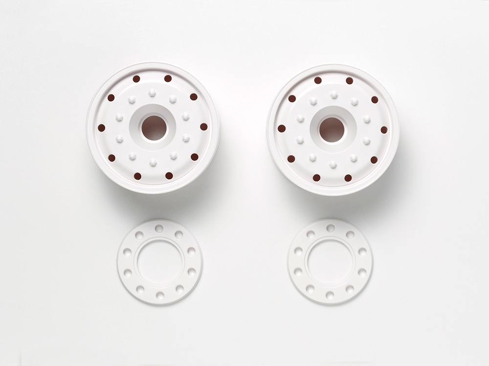 Tamiya Truck BB Wheels 30mm/White x2 ( THC 56544)