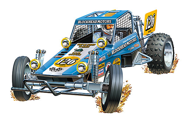 Tamiya Wild One Off-Roader Blockhead Motors Livery (with Esc) ( THC 58695)