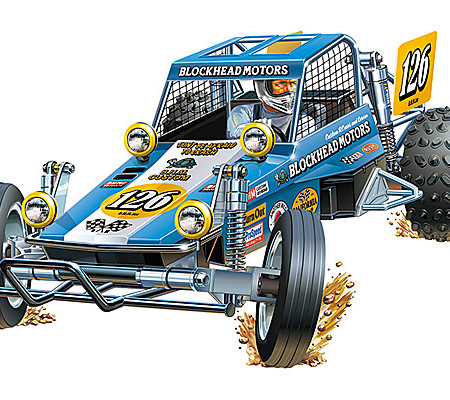 Tamiya Wild One Off-Roader Blockhead Motors Livery (with Esc) ( THC 58695)