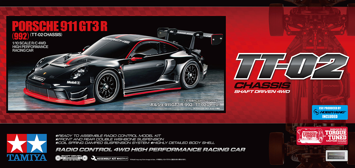 Tamiya Porsche 911 GT3 R (992) (TT-02) ( THC 58745)