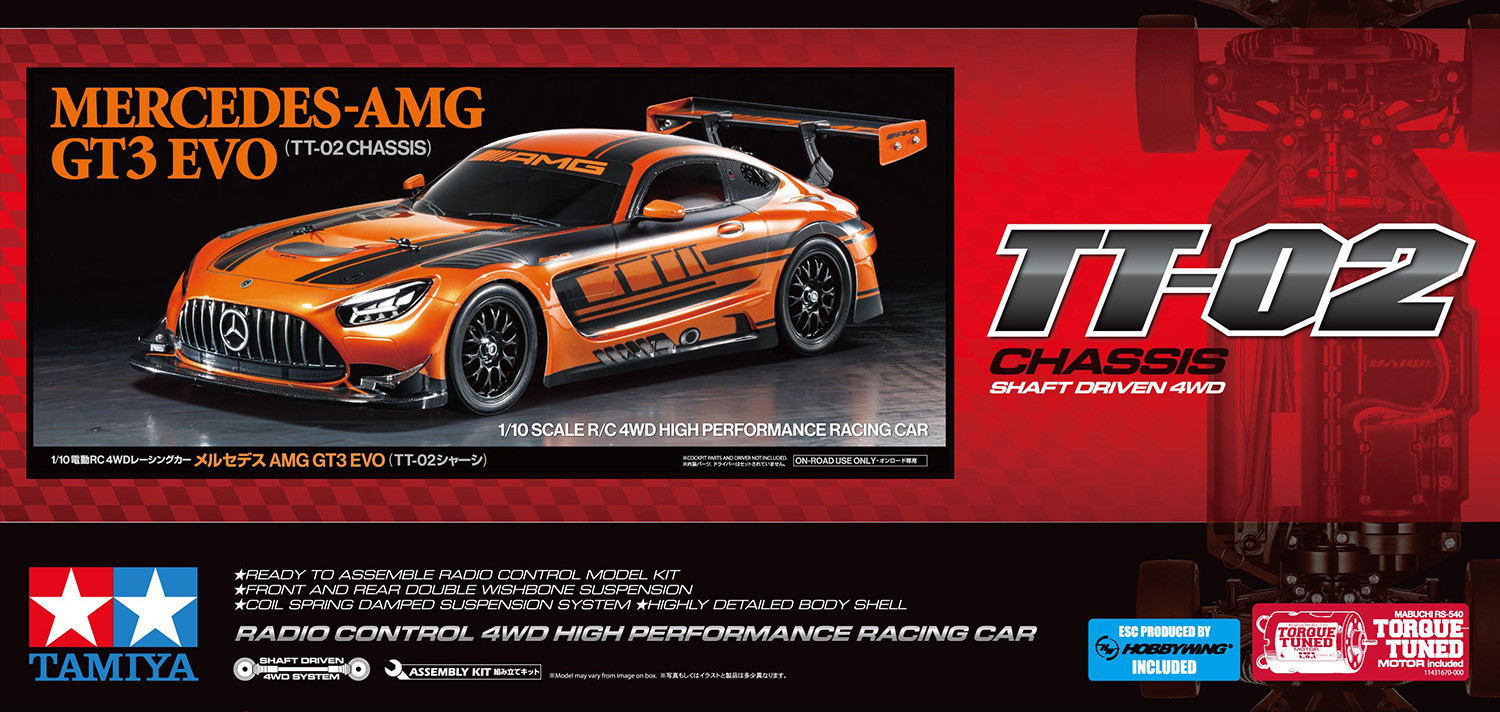 Tamiya Mercedes-AMG GT3 EVO (TT-02) (58750)