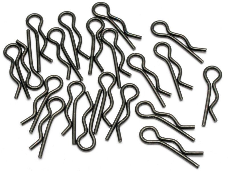HPI Body Clip (8Mm/Black/20Pcs) (HP6203)