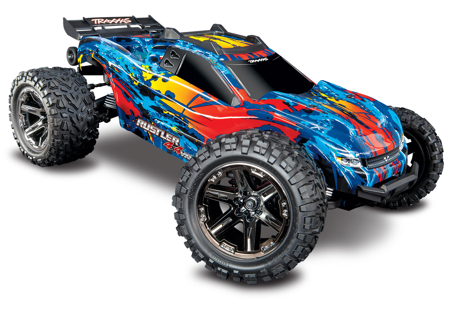 Traxxas Rustler 4X4 VXL - Red (TRX67076-4-RED)