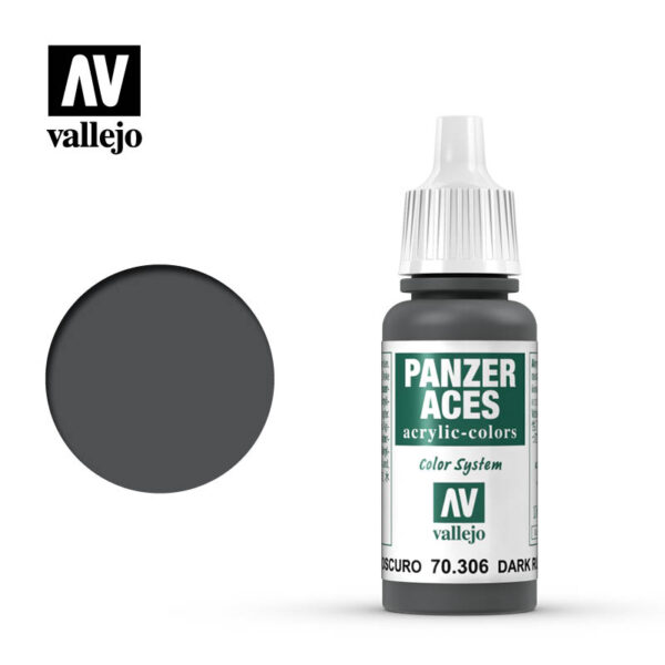 AV Vallejo Panzer Aces 17ml - Dark Rubber (VAL306)