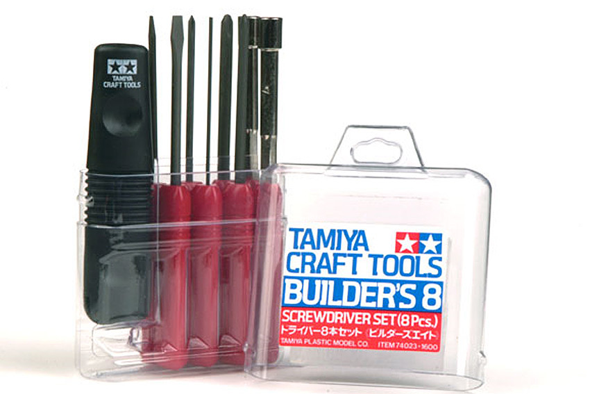 Tamiya BUILDER&#039;S 8 pc Screwdriver set ( THC 74023)