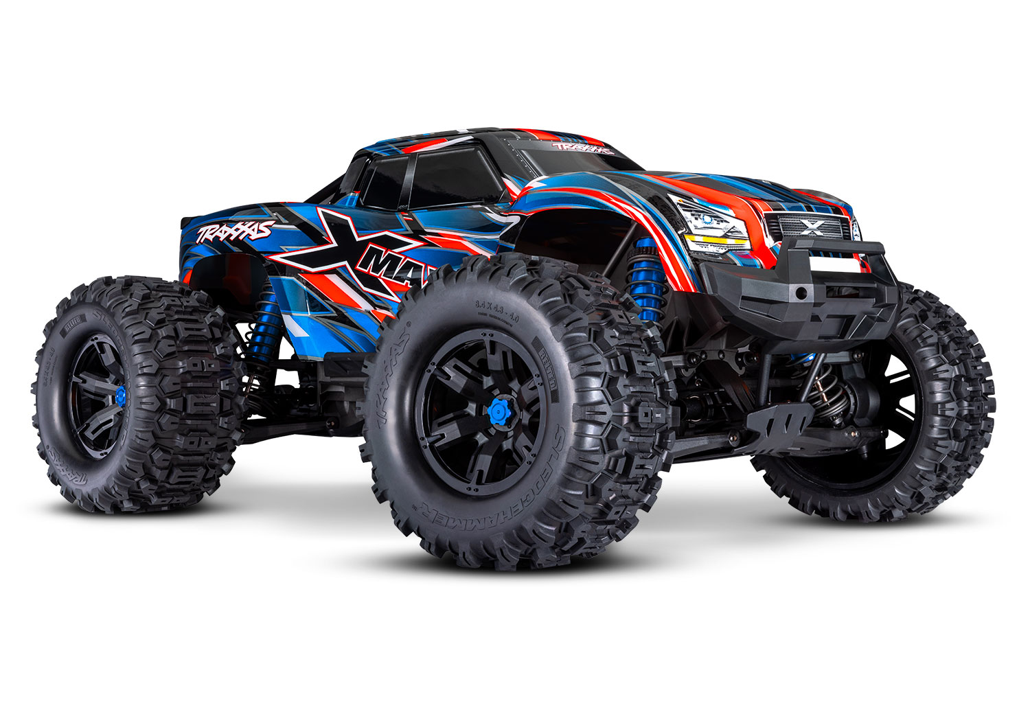 Traxxas X-Maxx Belted 4wd Brushless Monster Truck 8S RTR - Blue (TRX77096-4-BLUE)