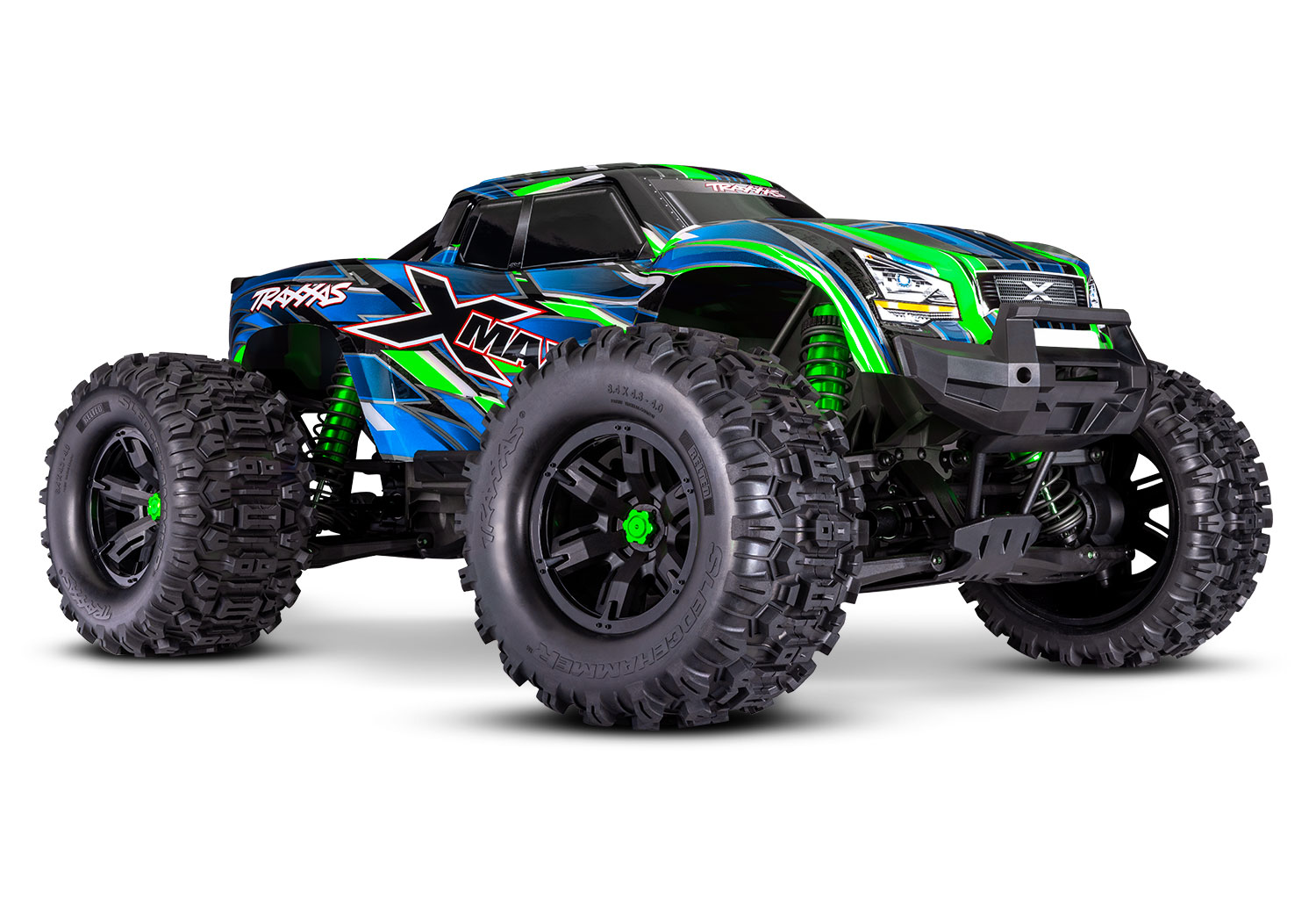 Traxxas X-Maxx Belted 4wd Brushless Monster Truck 8S RTR - Green (TRX77096-4-GRN)