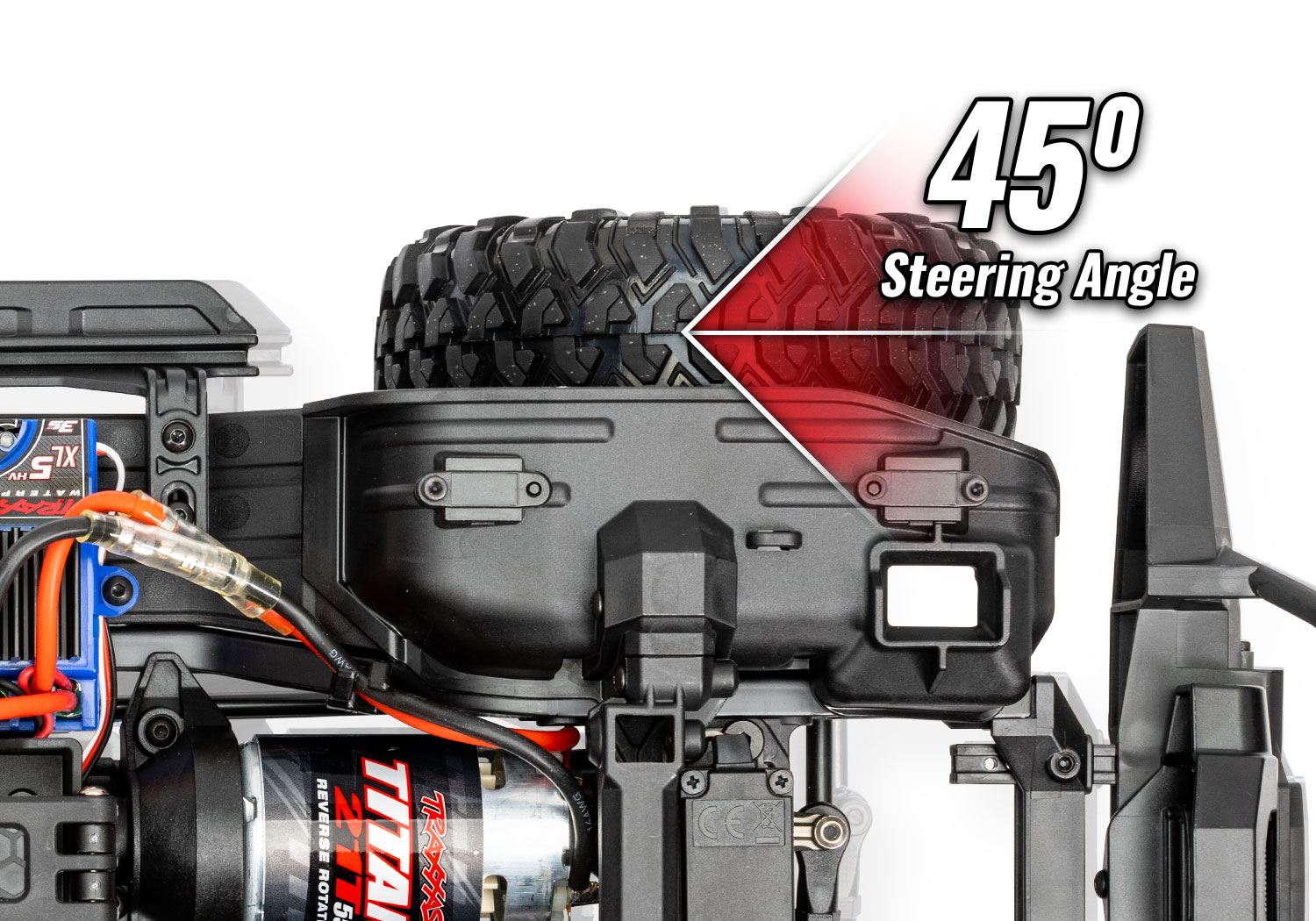 Traxxas TRX-4 Land Rover Defender 1:10 4X4 Trail Crawler - Red - Clipless Body (TRX82256-4-RED)
