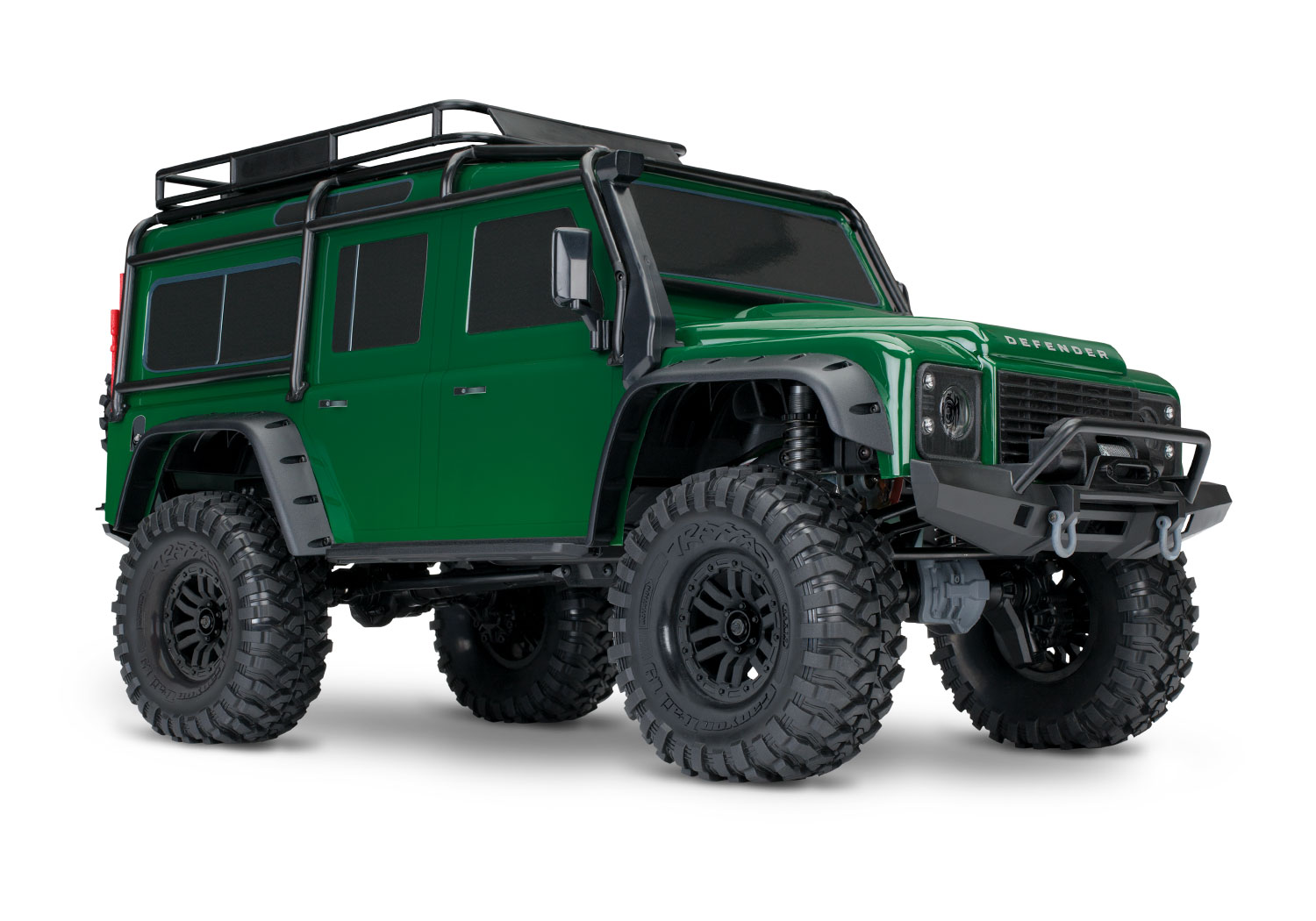 Traxxas TRX-4 Land Rover Defender 1:10 4X4 Trail Crawler - Green - Clipless Body (TRX82256-4-GRN)