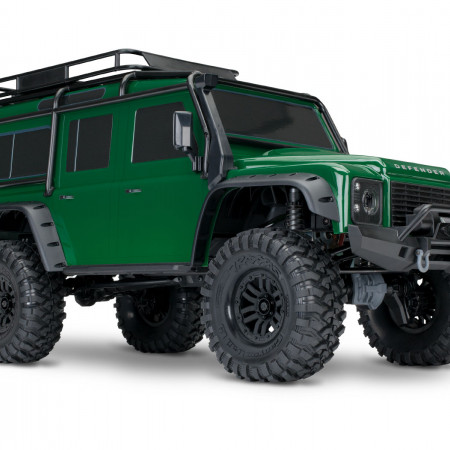 Traxxas TRX-4 Land Rover Defender 1:10 4X4 Trail Crawler - Green - Clipless Body (TRX82256-4-GRN)
