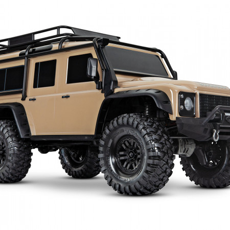 Traxxas TRX-4 Land Rover Defender 1:10 4X4 Trail Crawler - Sand - Clipless Body (TRX82256-4-SAND)