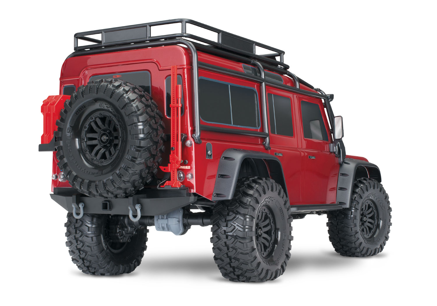 Traxxas TRX-4 Land Rover Defender 1:10 4X4 Trail Crawler - Red - Clipless Body (TRX82256-4-RED)