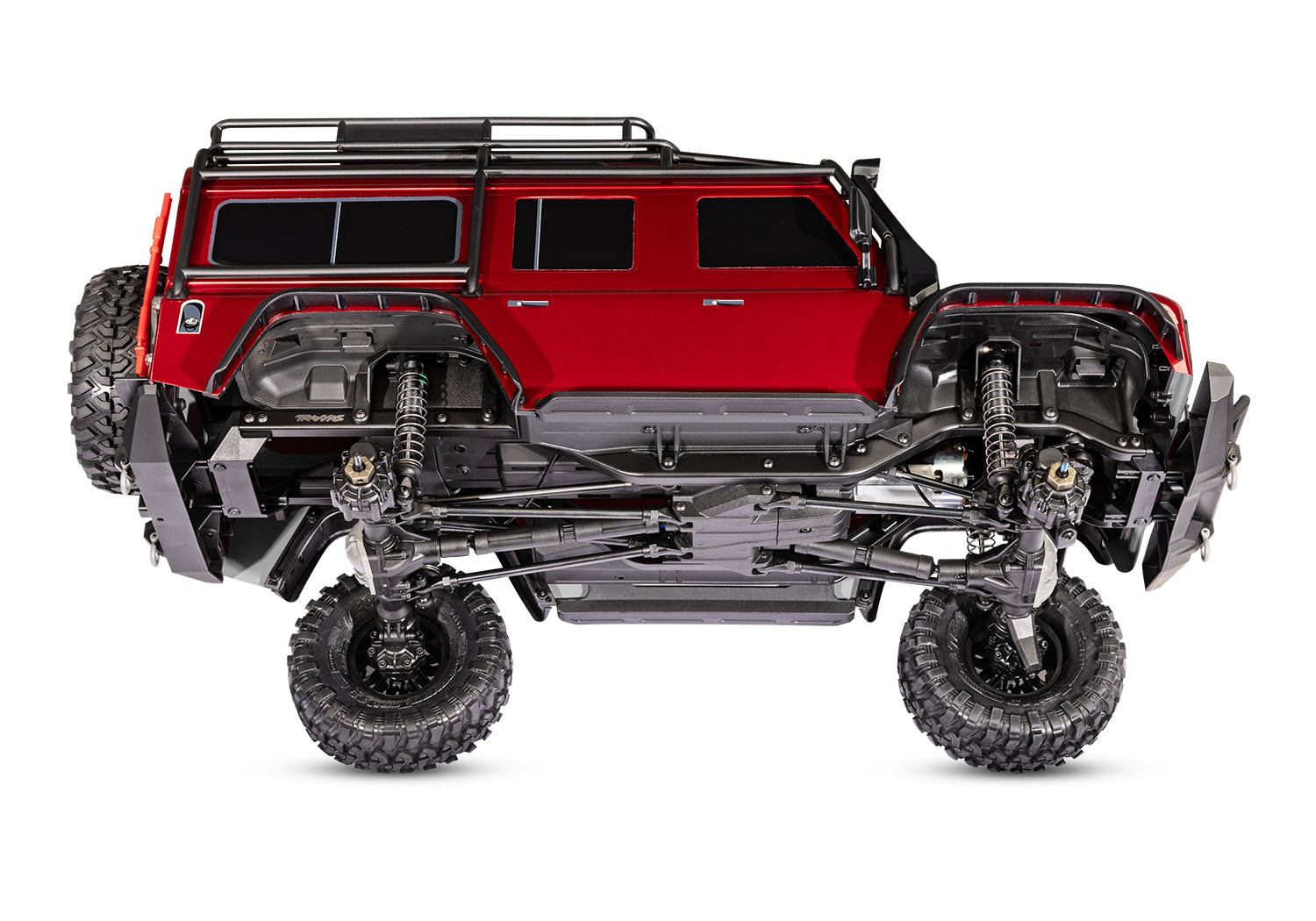 Traxxas TRX-4 Land Rover Defender 1:10 4X4 Trail Crawler - Red - Clipless Body (TRX82256-4-RED)
