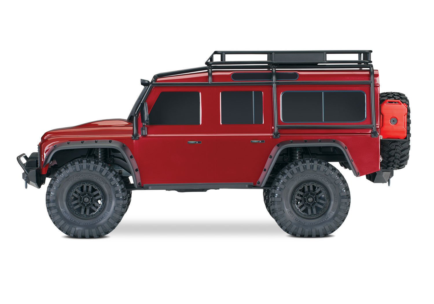 Traxxas TRX-4 Land Rover Defender 1:10 4X4 Trail Crawler - Red - Clipless Body (TRX82256-4-RED)