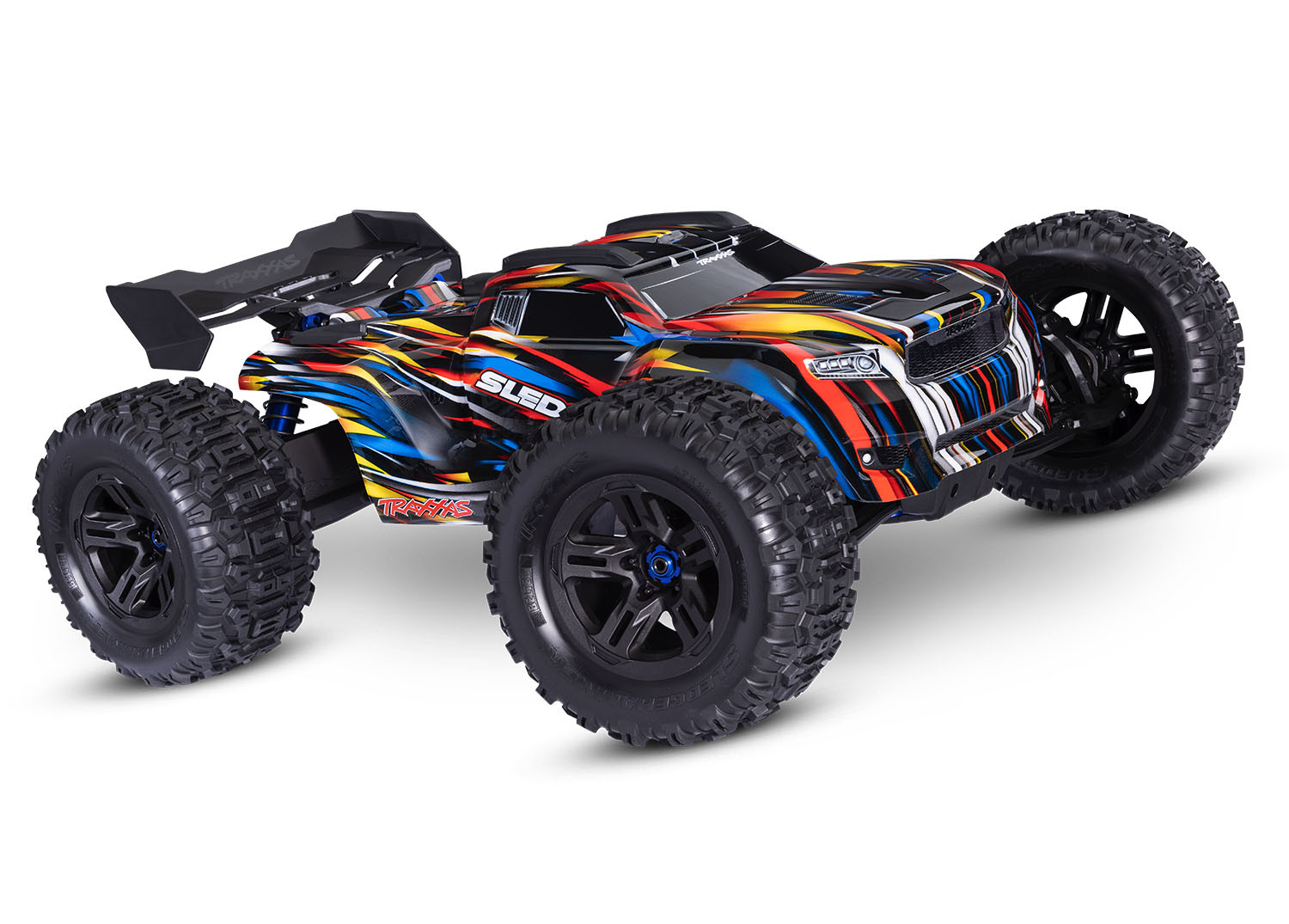 Traxxas Sledge Belted 1:8 4WD VXL-6S Brushless Monster Truck - Blue (TRX95096-4-BLUE)