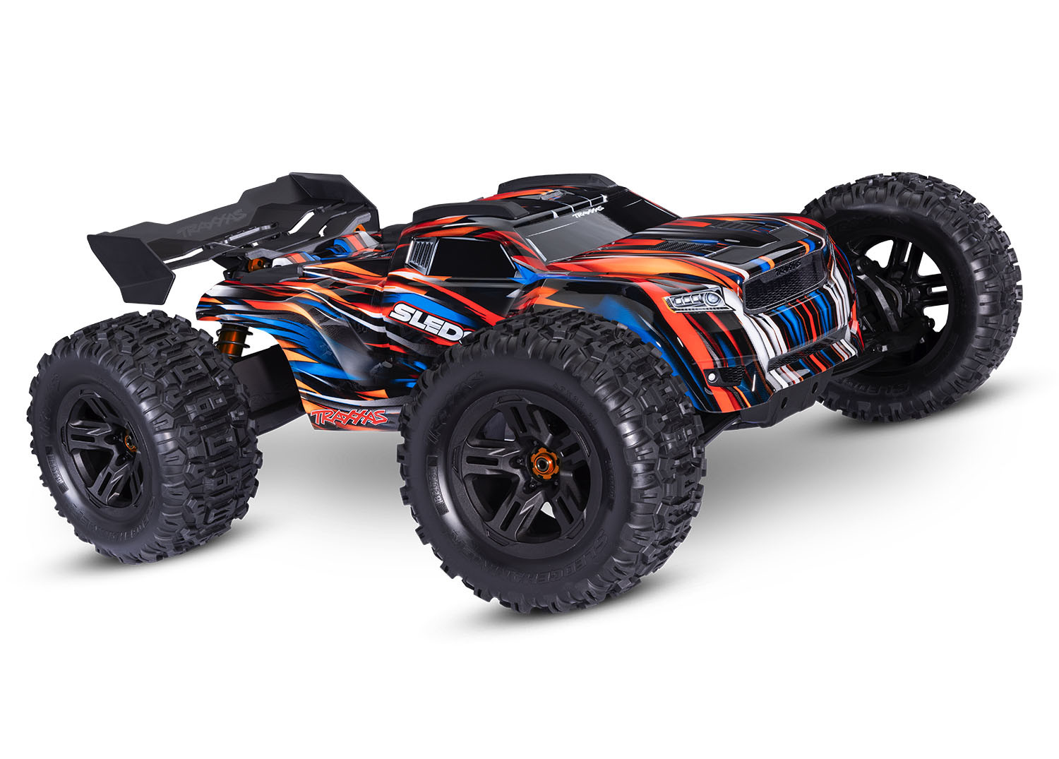 Traxxas Sledge Belted 1:8 4WD VXL-6S Brushless Monster Truck - Orange (TRX95096-4-ORNG)