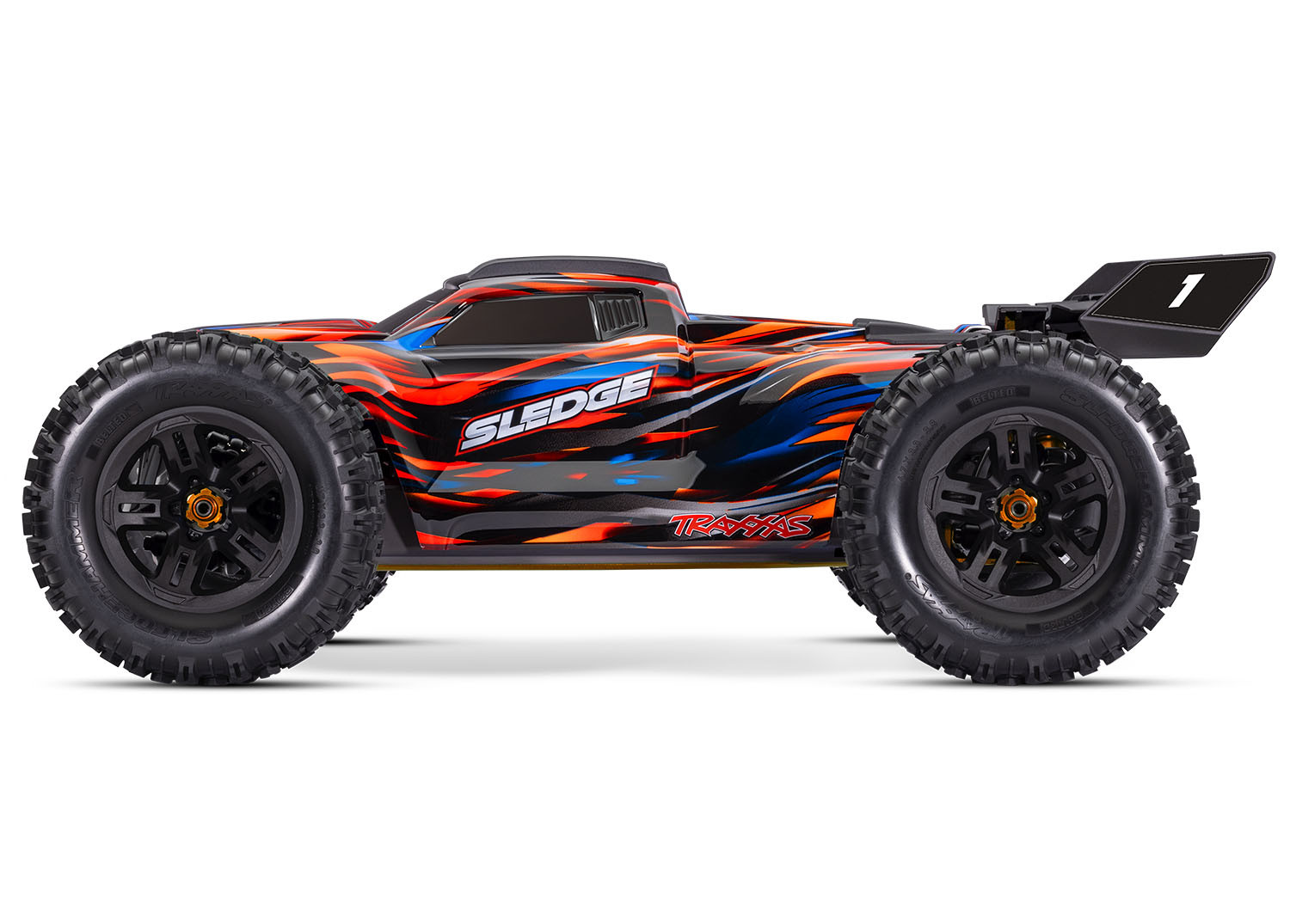 Traxxas Sledge Belted 1:8 4WD VXL-6S Brushless Monster Truck - Orange (TRX95096-4-ORNG)