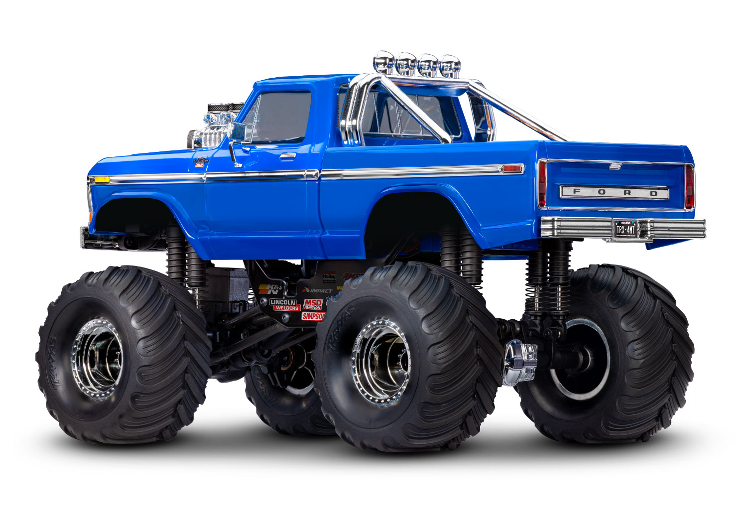 Traxxas 1:18 TRX-4MT Ford F-150 4wd Monster Truck - Blue (TRX98044-1-BLUE)