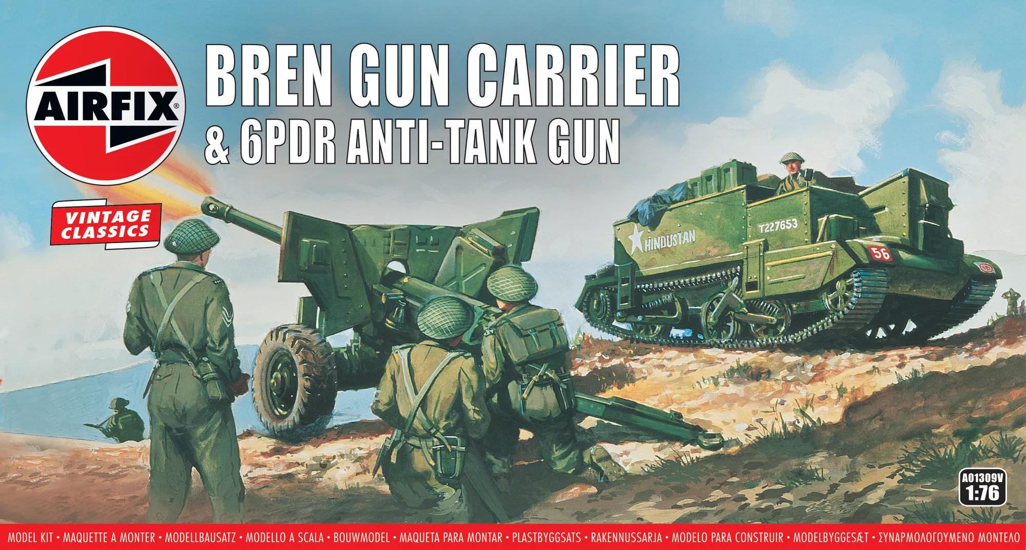 Airfix Bren Gun Carrier &amp; 6PDR Anti-Tank Gun (A01309V)