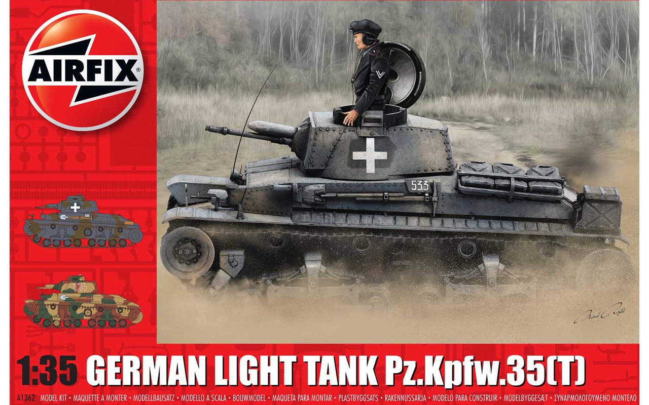 Airfix German Light Tank Pz.Kpfw.35(t) (A1362)