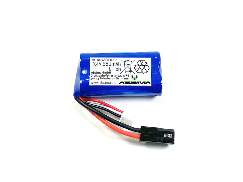 Absima 7.4V 650mAh Li-Lion Battery ( AB 30-DJ02)