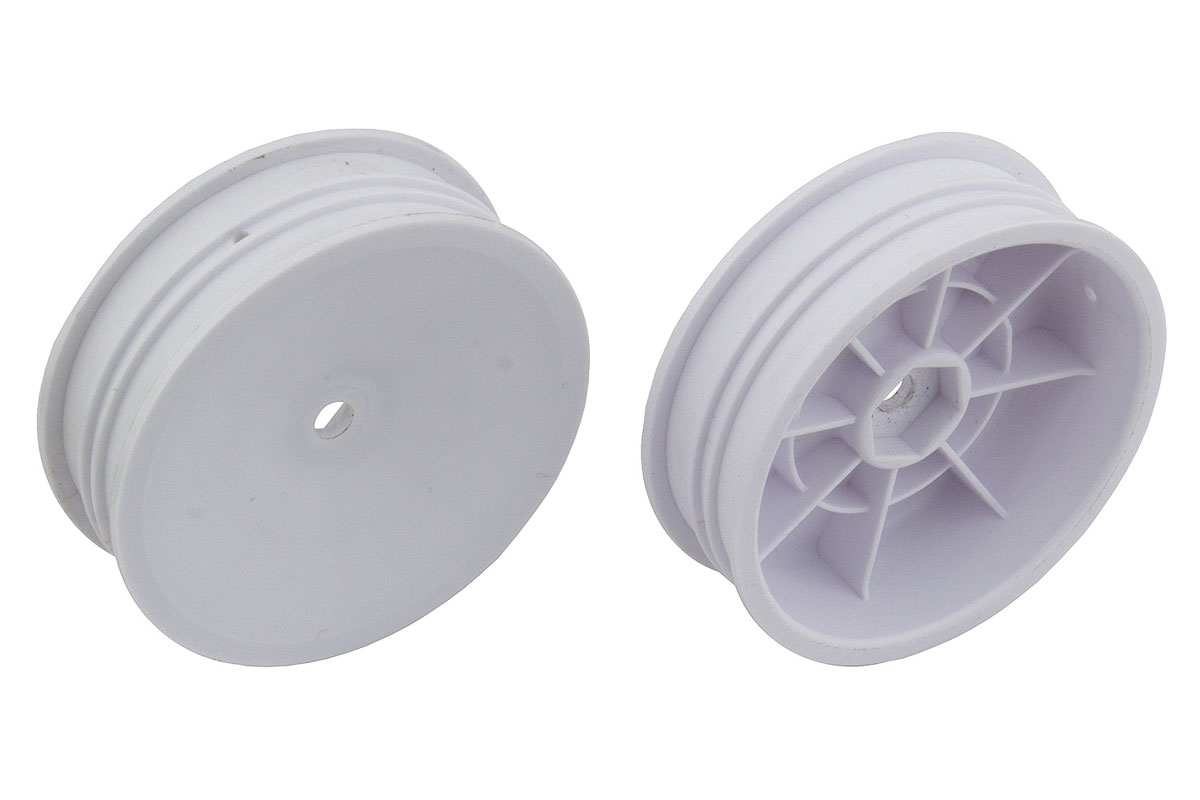 Team Associated Buggy Wheel 2wd Slim Front 2.2 12mm Hex White (AS91757)