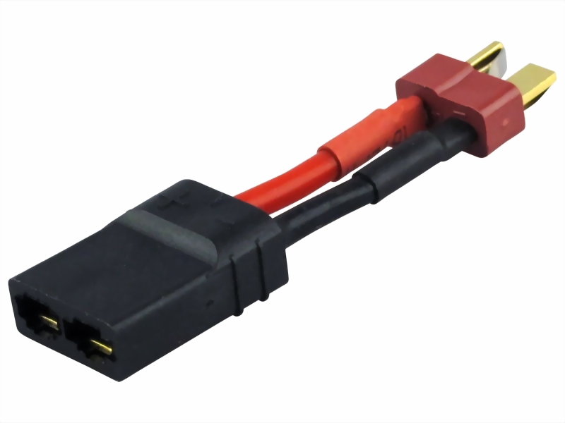 Absima Adapter with cable T-plug (M) suitable for Traxxas (F) 50mm ( AB 3040084)