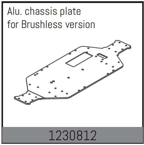 Absima Aluminium Chassis Plate ( AB 1230812)