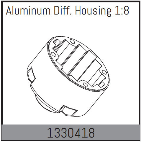 Absima Aluminium Diff. Housing 1:8 ( AB 1330418)