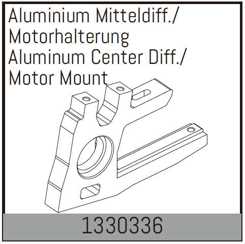 Absima Aluminium Center Diff./Motor Mount ( AB 1330336)