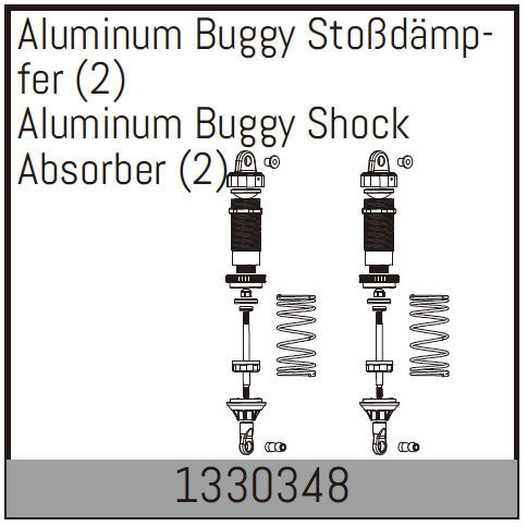 Absima Aluminium Buggy Shock Absorber (2) ( AB 1330348)