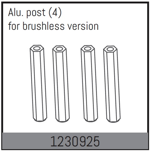 Absima Alumunium Post (4) ( AB 1230925)