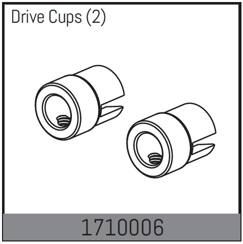 Absima Drive Cups (2) ( AB 1710006)