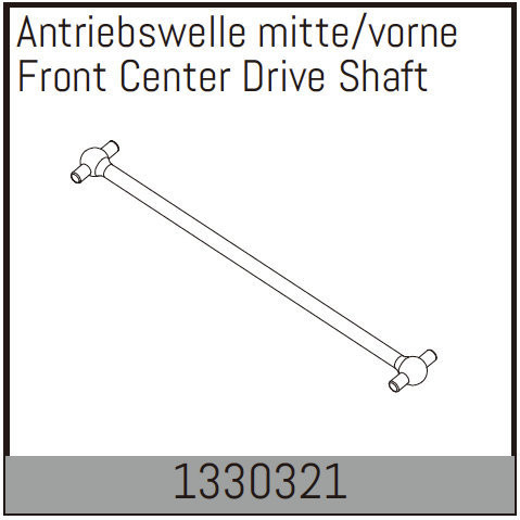 Absima Front Center Drive Shaft ( AB 1330321)
