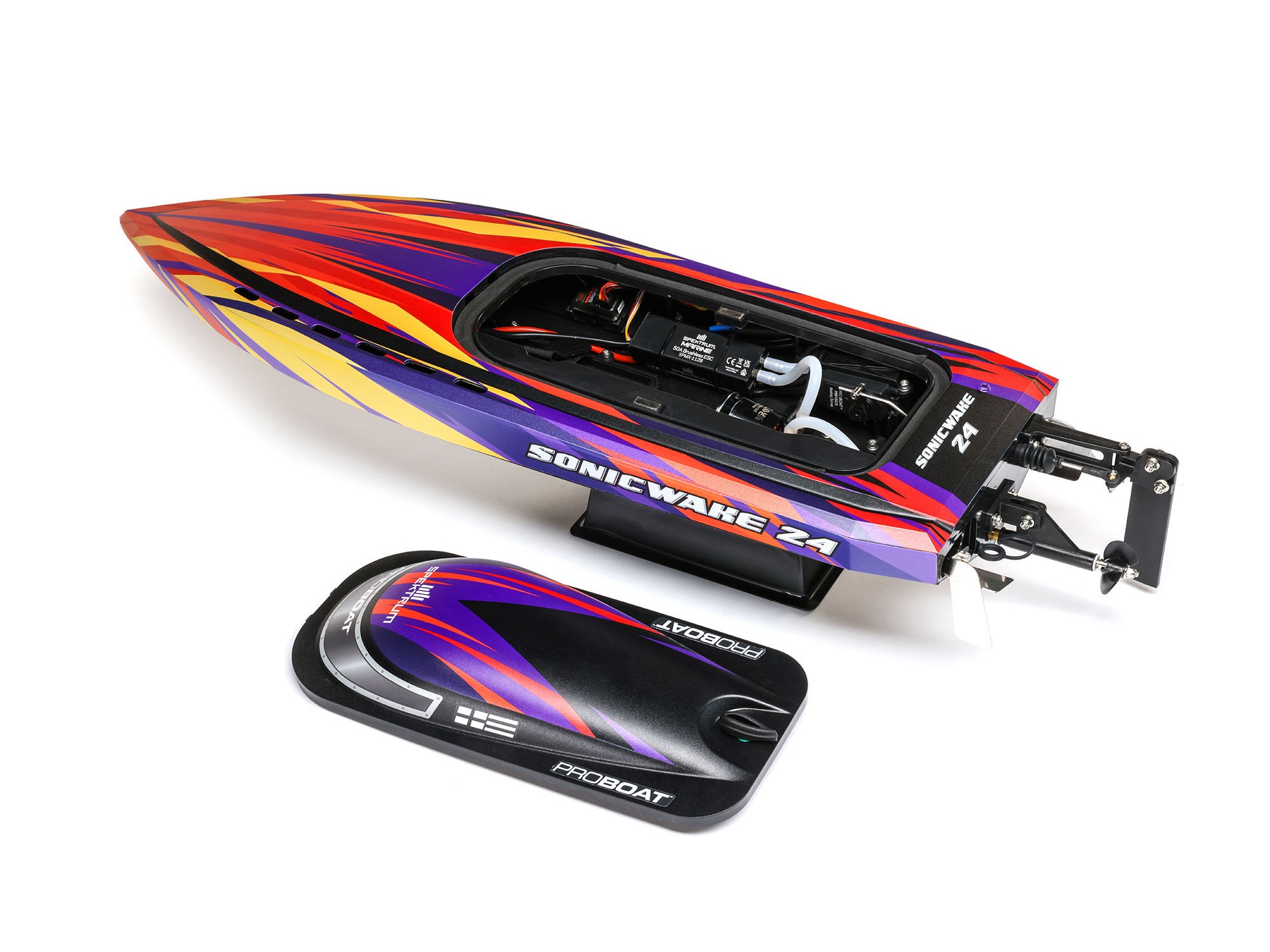 ProBoat Sonicwake 24" Self-Righting Brushless Deep-V RTR, Red (B-PRB-1992T1)