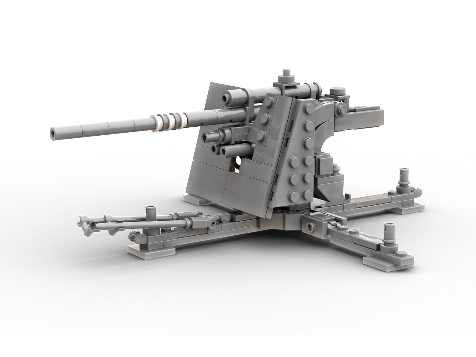 Build Army 88mm Flak 36 Artillery (B0036)