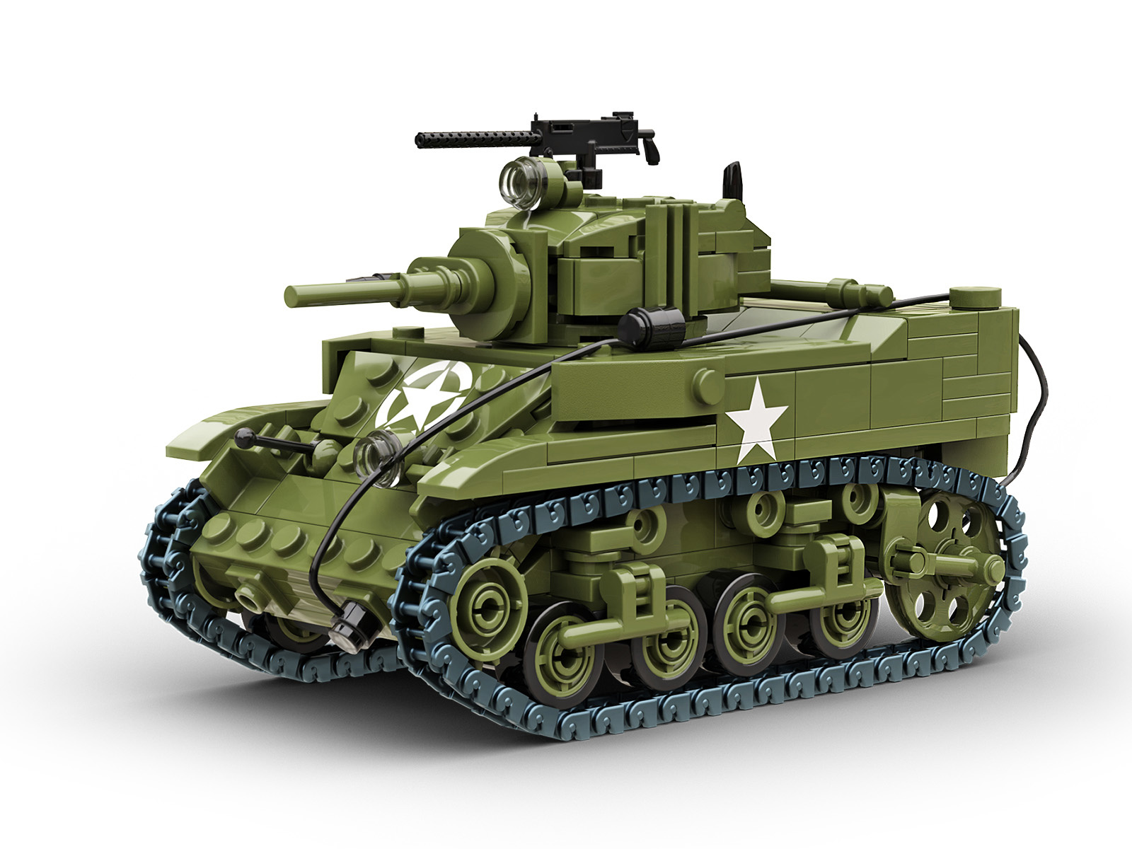 Build Army M5A1 StuartÃ‚Â Light Tank (B1003)