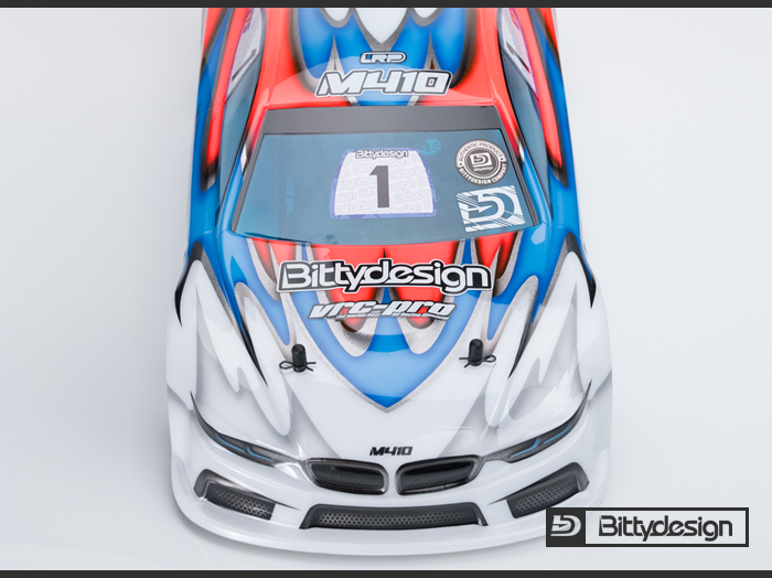 Bittydesign M410 190mm Clear TC bodyshell - Light Bodyshell (BD-TC-190M410)