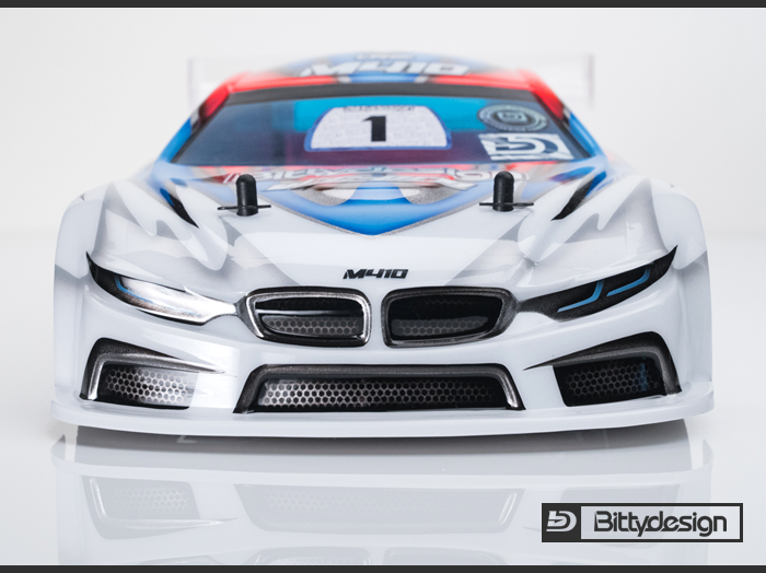Bittydesign M410 190mm Clear TC bodyshell - Light Bodyshell (BD-TC-190M410)