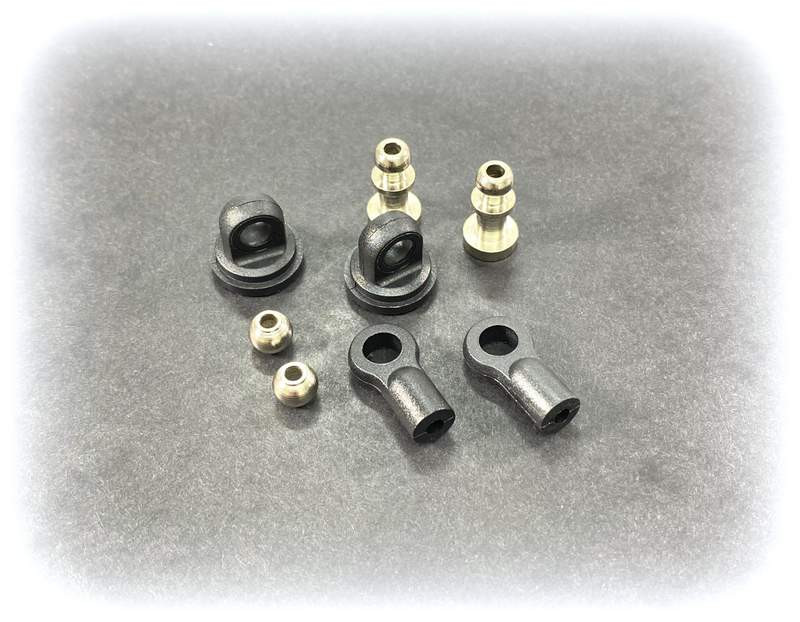 Absima Ball Head Set For 1:8 Dampers (2) ( AB 2330070)