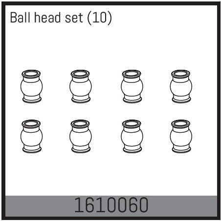 Absima Ball Head Set (10)
 ( AB 1610060)