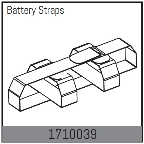 Absima Battery Straps ( AB 1710039)