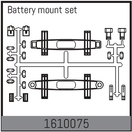 Absima Battery Mount Set  ( AB 1610075)